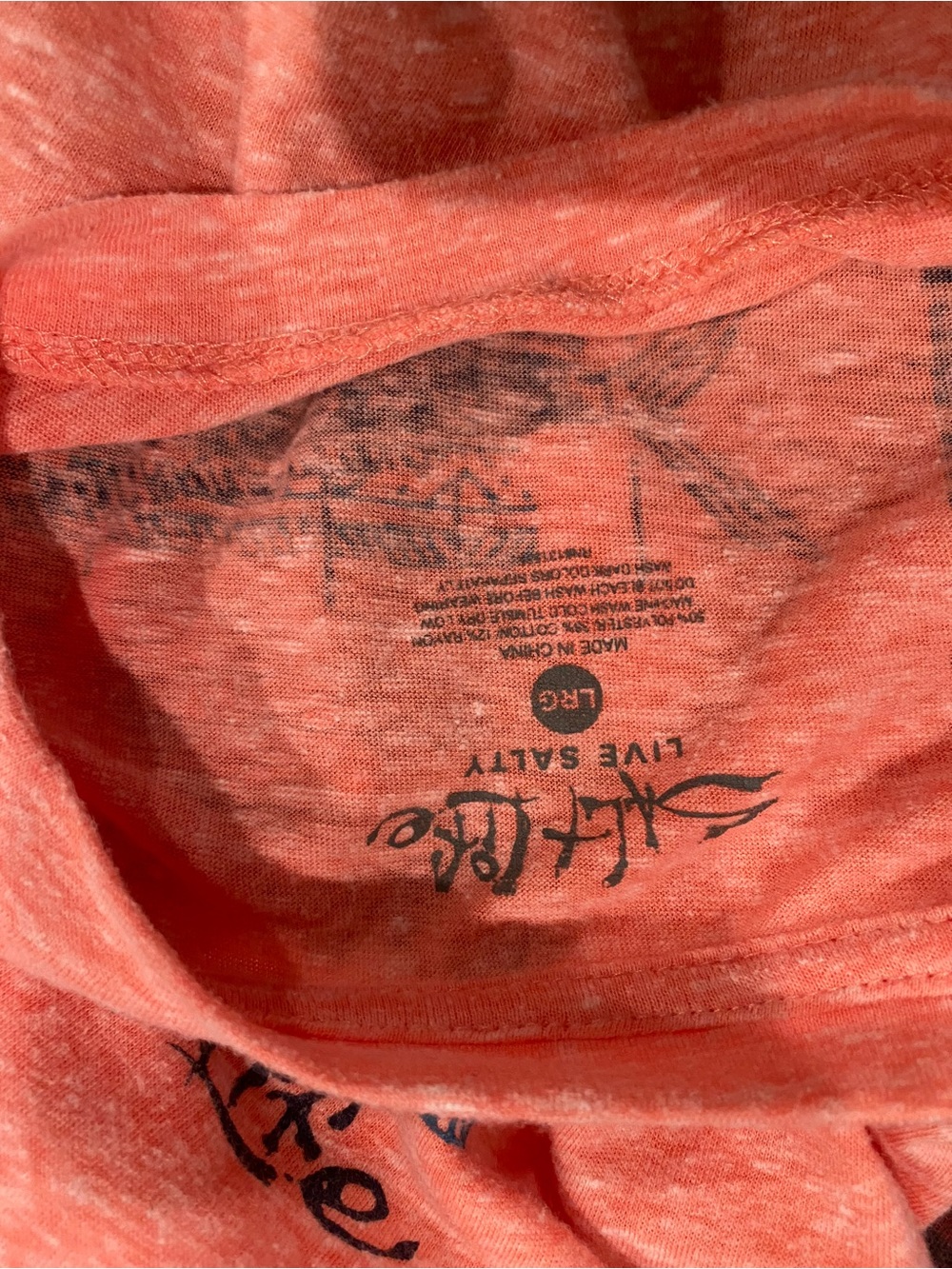 Salt Life Tees - Coral, Light Blue & Teal Fish Prints - Picture 8 of 11